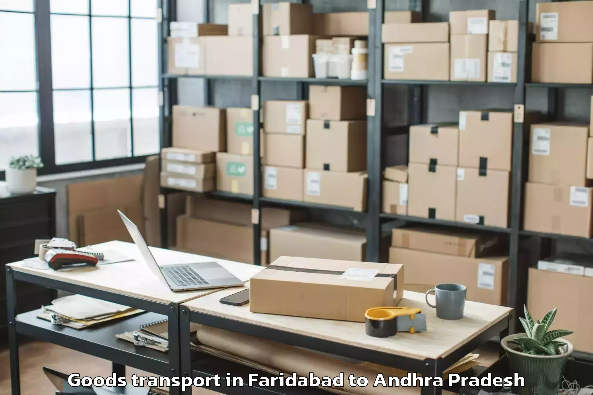 Easy Faridabad to Pentapadu Goods Transport Booking